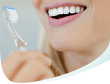 Woman Brushing Teeth Callout Woman Brushing Teeth Callout