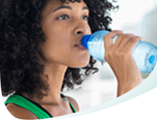 Woman Drinking Water Callout Woman Drinking Water Callout