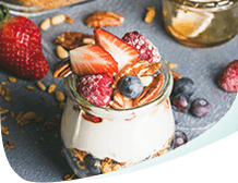 Jar of Yogurt With Fruit Jar of Yogurt With Fruit