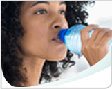 Woman Drinking Water Callout Woman Drinking Water Callout