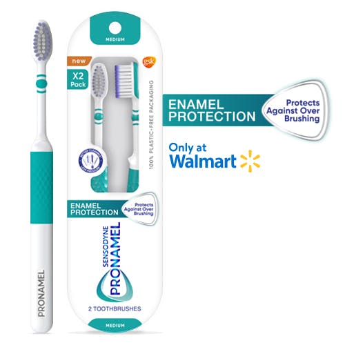 Pronamel Enamel Protection Toothbrush close-up of packaging Pronamel Enamel Protection Toothbrush close-up of packaging