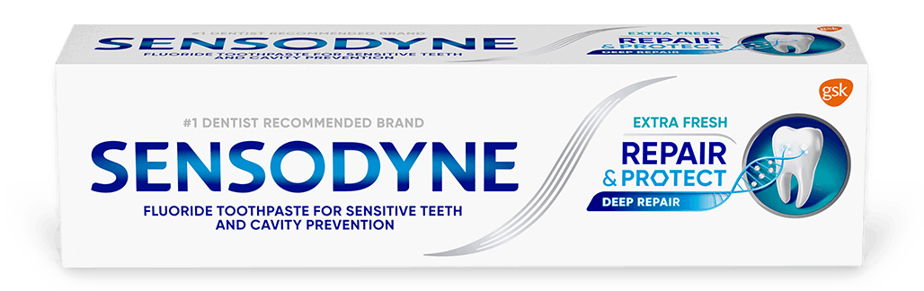 Sensodyne Repair and Protect toothpaste in Extra Fresh
