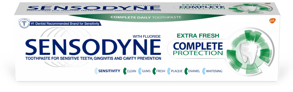 Sensodyne Complete Protection toothpaste in Extra Fresh