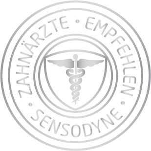 Seal establishing Sensodyne as the #1 dentist recommended brand for sensitive teeth