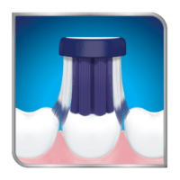 Toothbrush brushing teeth Toothbrush head on sensitive teeth