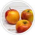 Apples on a counter
