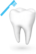 Tooth and toothbrush