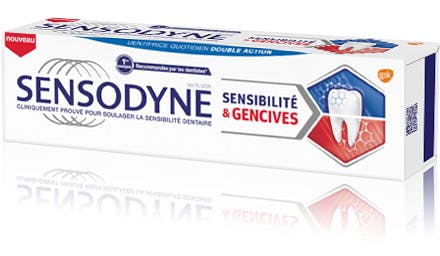 Dentifrice Sensodyne dents & gencives sensibles soulages vos douleurs