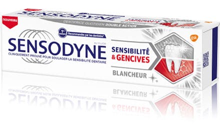 Dentifrice Sensodyne dents & gencives sensibles soulages vos douleurs