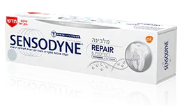 סנסודיין - משחת שיניים שיקום והגנה מלבינה