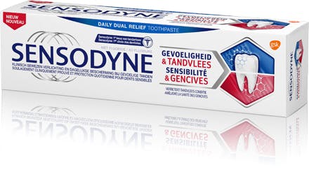 Dentifrice Sensodyne dents & gencives sensibles soulages vos douleurs