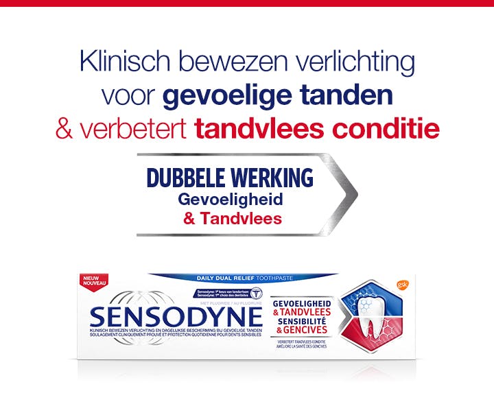 Le dentifrice Sensodyne soulage vos genvices
