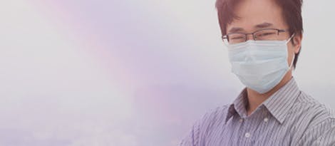 man with mask