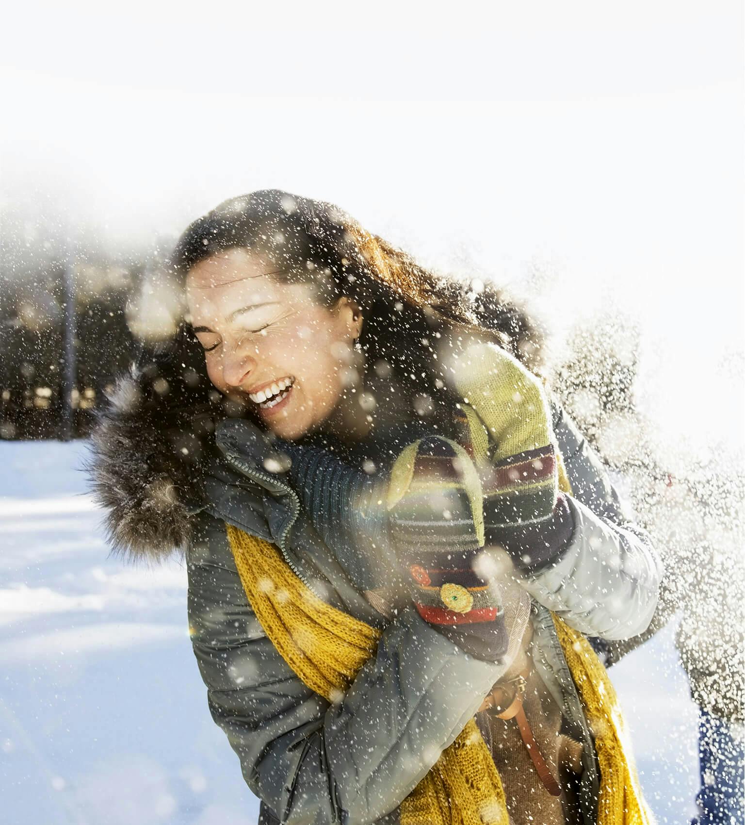 Mujer en la nieve Mujer en la nieve