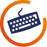Causes courantes de la douleur au poignet Icône d'un clavier