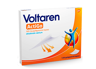 Voltaren ActiGo tapasz Voltaren ActiGo tapasz termék