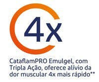 CataflamPRO® Emulgel oferece 4x mais rápido alívio da dor muscular CataflamPRO® Emulgel oferece 4x mais rápido alívio da dor muscular