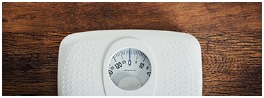 Bathroom scale on the floor Bathroom scale on the floor