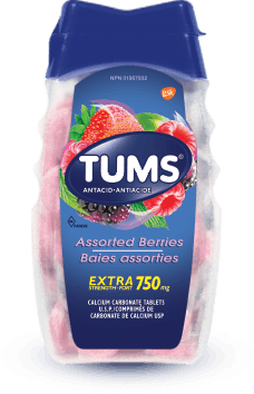 Flacon de Tums® Extra-fort Baies assorties Flacon de Tums® Extra-fort Baies assorties