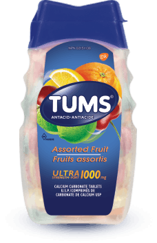 Flacon de Tums® Ultra-fort Fruits assortis Flacon de Tums® Ultra-fort Fruits assortis