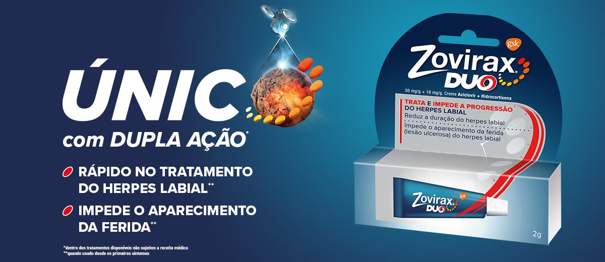Zovirax Tratamento eficaz do herpes labial