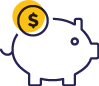 Piggy bank icon Piggy bank icon