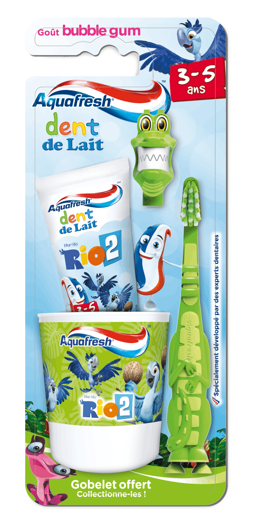 Kit de brossage dents de lait 3 à 5 ans Kit de brossage dents de lait 3 à 5 ans